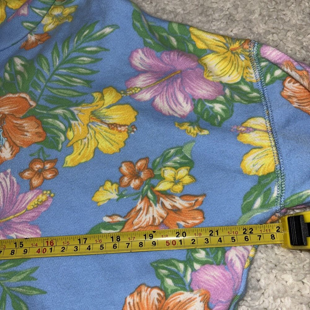 Polo Ralph Lauren Big Girls Floral Spa Terry Hoodie Hibiscus XL Athleisure Comfy - Picture 3 of 8